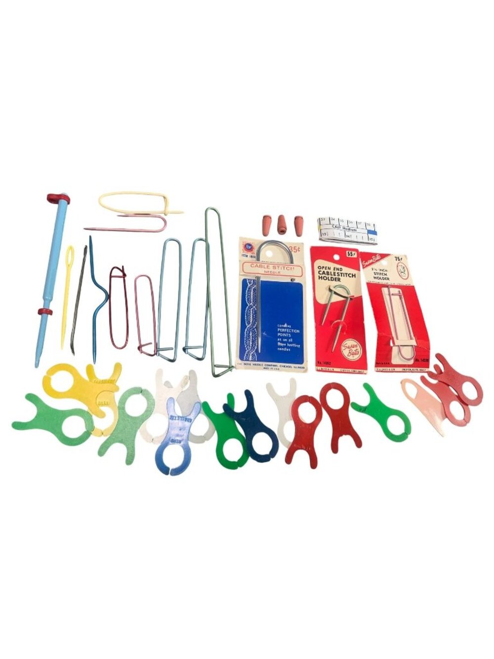 Knitting & Crochet Tools Cable Stitch Needles Stitch Holders Point Protectors
